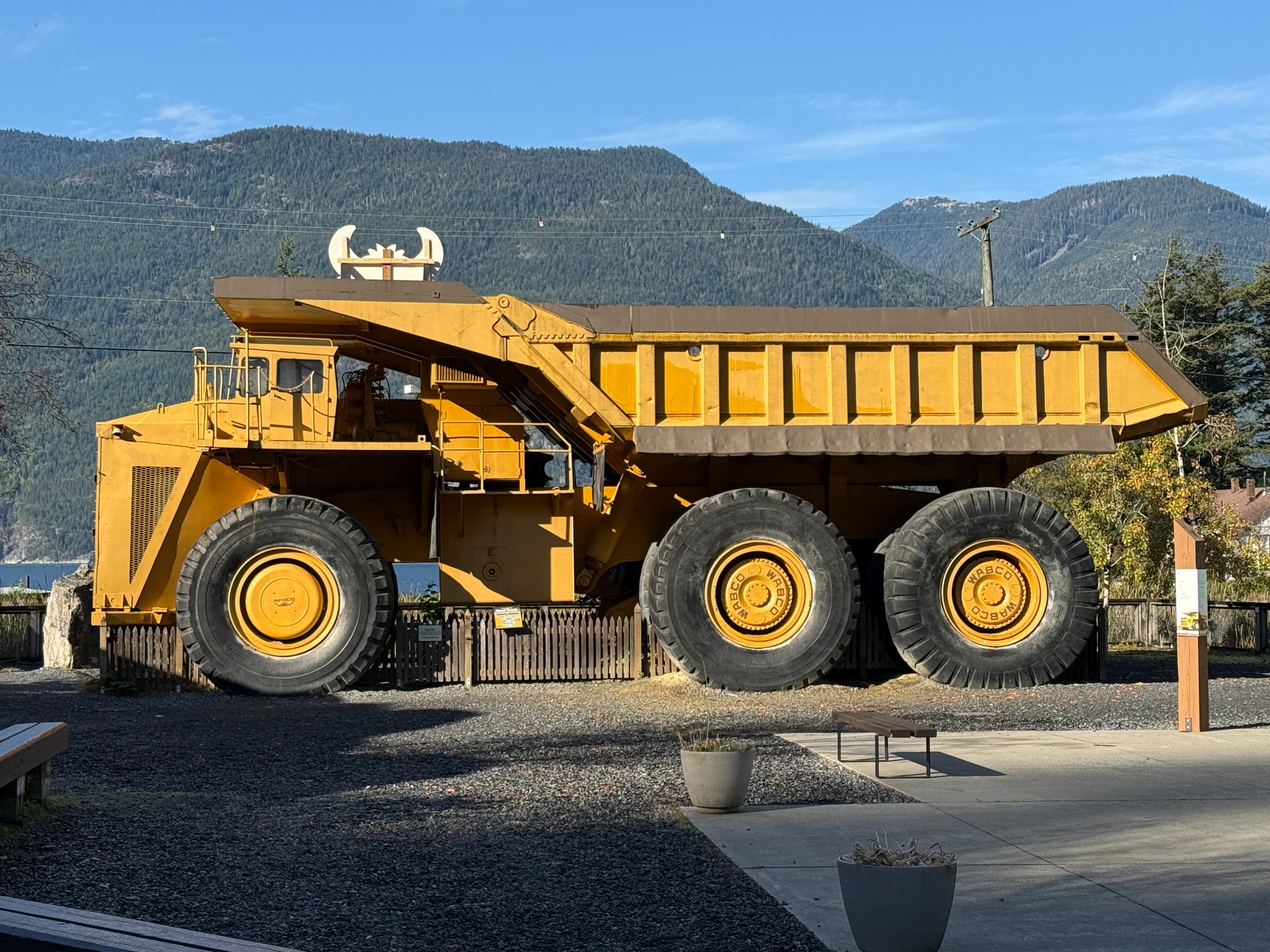 The giant haul truck at Britannia Mine Museum.